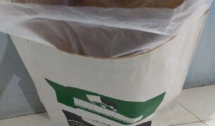 White paper sack kraft, Sewn paper sack dengan inner plastiik